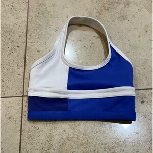 Jo+jax blue and white dancewear tank top size youth small